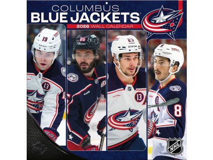 Kalendár Columbus Blue Jackets NHL 2026 Wall Calendar