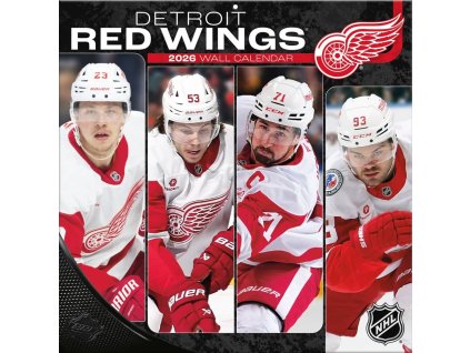 Kalendár Detroit Red Wings NHL 2026 Wall Calendar