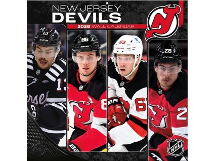 Kalendář New Jersey Devils NHL 2026 Wall Calendar
