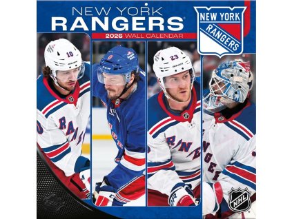 Kalendár New York Rangers NHL 2026 Wall Calendar