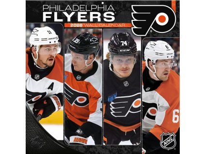 Kalendár Philadelphia Flyers NHL 2026 Wall Calendar