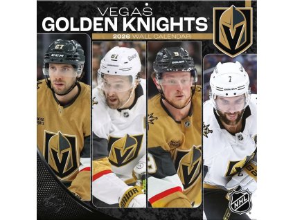 Kalendár Vegas Golden Knights NHL 2026 Wall Calendar