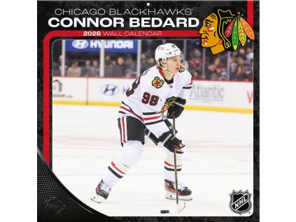 Kalendár Chicago Blackhawks NHL Connor Bedard 2026 Wall Calendar