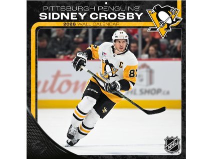 Kalendář Pittsburgh Penguins NHL Sidney Crosby #87 2026 Wall Calendar