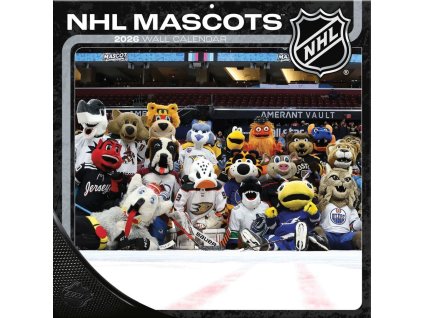 Kalendář NHL Mascots 2026 Wall Calendar