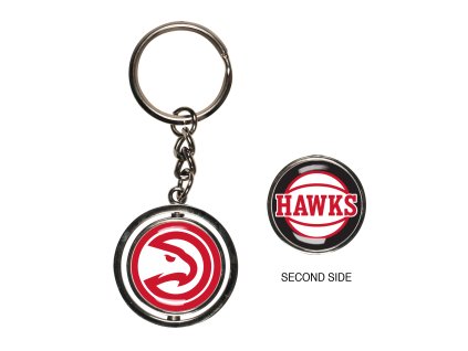 Prívesok na kľúče Atlanta Hawks NBA Spinner Key Ring