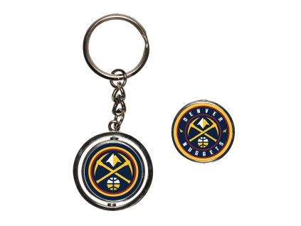 Prívesok na kľúče Denver Nuggets NBA Spinner Key Ring