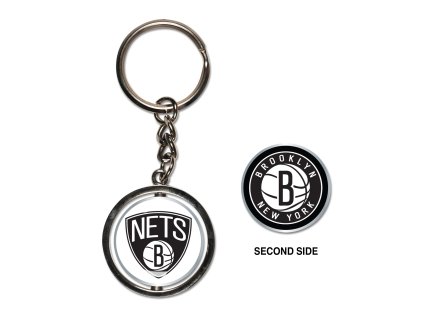 Prívesok na kľúče Brooklyn Nets NBA Spinner Key Ring