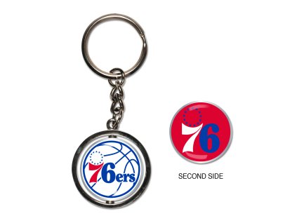Prívesok na kľúče Philadelphia 76ers NBA Spinner Key Ring