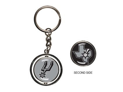 Prívesok na kľúče San Antonio Spurs NBA Spinner Key Ring