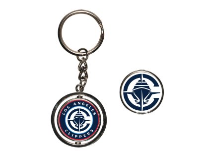 Přívěšek na klíče Los Angeles Clippers NBA Spinner Key Ring