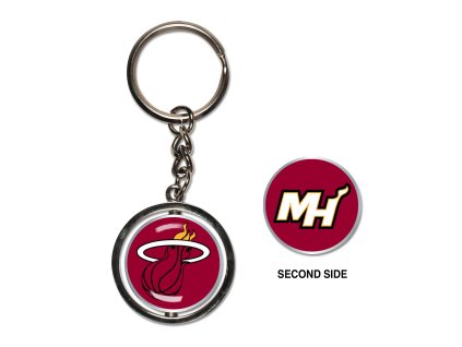 Přívěšek na klíče Miami Heat NBA Spinner Key Ring
