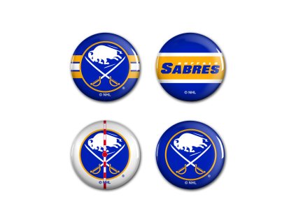 Súprava placiek Buffalo Sabres NHL Button 4 Pack