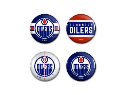 Sada placek Edmonton Oilers NHL Button 4 Pack