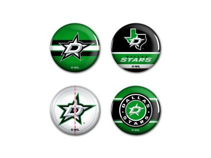 Sada odznakov Dallas Stars NHL Button 4 Pack