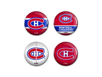 Súprava placiek Montreal Canadiens NHL Button 4 Pack