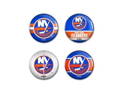 Súprava placiek New York Islander NHL Button 4 Pack