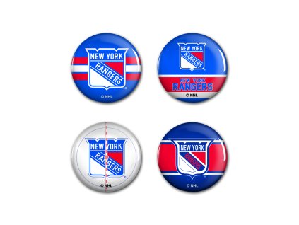 Súprava placiek New York Rangers NHL Button 4 Pack