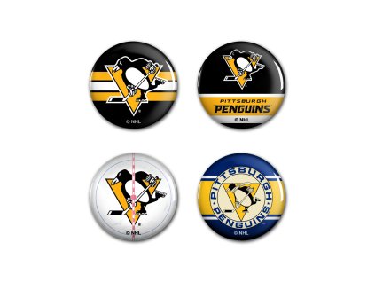Sada placiek Pittsburgh Penguins NHL Button 4 Pack