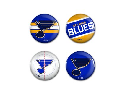Súprava placiek St. Louis Blues NHL Button 4 Pack