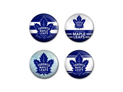 133409 sada placek toronto maple leafs nhl button 4 pack