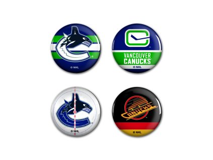 Sada placiek Vancouver Canucks NHL Button 4 Pack