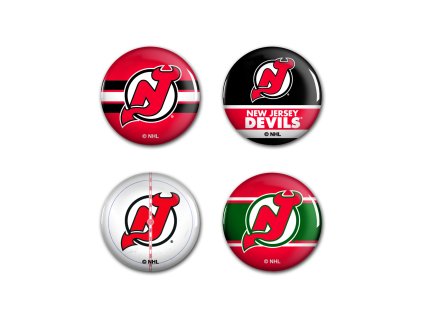 Sada placek New Jersey Devils NHL Button 4 Pack
