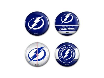 Sada odznakov Tampa Bay Lightning NHL Button 4 Pack