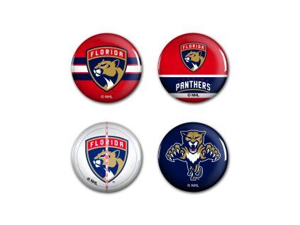 133433 sada placek florida panthers nhl button 4 pack