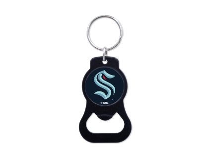 Přívěšek na klíče Seattle Kraken NHL Black Bottle Opener Key Ring