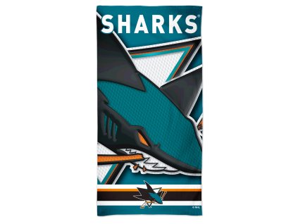 Osuška San Jose Sharks NHL Spectra Beach Towel