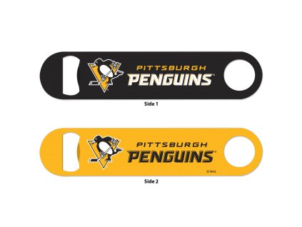Otvírák Speed Pittsburgh Penguins NHL Metal Bottle Opener 2 Sided