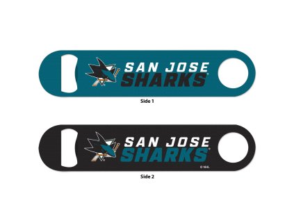 Otvírák Speed San Jose Sharks NHL Metal Bottle Opener 2 Sided