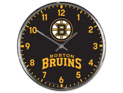 Hodiny Boston Bruins NHL Chrome Clock