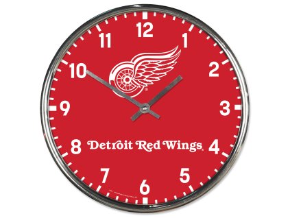 Hodiny Detroit Red Wings NHL Chrome Clock