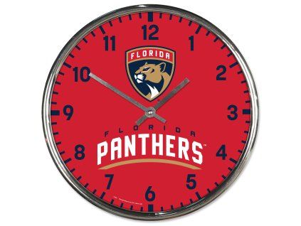 133997 hodiny florida panthers nhl chrome clock
