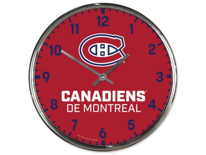 Hodiny Montreal Canadiens NHL Chrome Clock