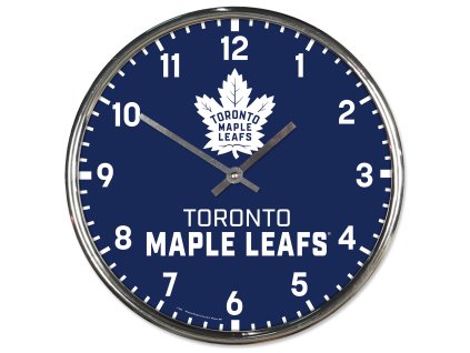 Hodiny Toronto Maple Leafs NHL Chrome Clock