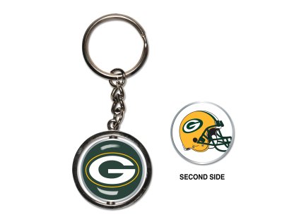 Přívěšek na klíče Green Bay Packers NFL Spinner Key Ring