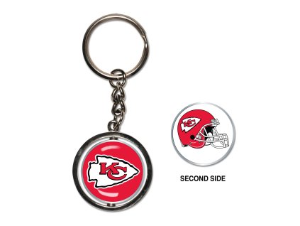 Prívesok na kľúče Kansas City Chiefs NFL Spinner Key Ring