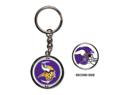Přívěšek na klíče Minnesota Vikings NFL Spinner Key Ring