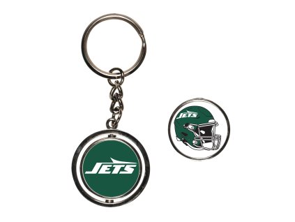 Přívěšek na klíče New York Jets NFL Spinner Key Ring