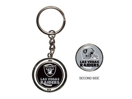 Přívěšek na klíče Las Vegas Raiders NFL Spinner Key Ring