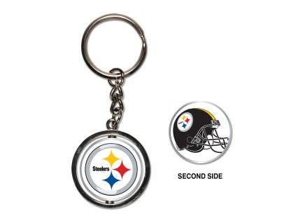 Prívesok na kľúče Pittsburgh Steelers NFL Spinner Key Ring