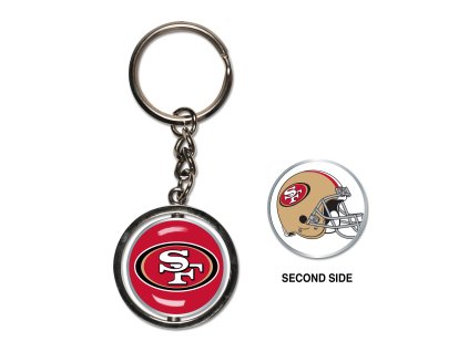 Prívesok na kľúče San Francisco 49ers NFL Spinner Key Ring