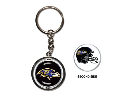 Přívěšek na klíče Baltimore Ravens NFL Spinner Key Ring