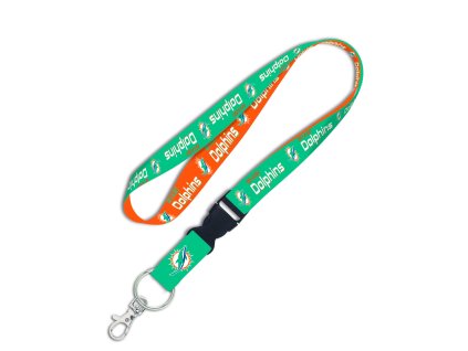 Klíčenka Miami Dolphins NFL Lanyard buckle 1"