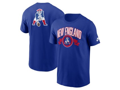 Pánske tričko New England Patriots NFL Nike Rewind Front and Back Hit Essential Cotton Tee