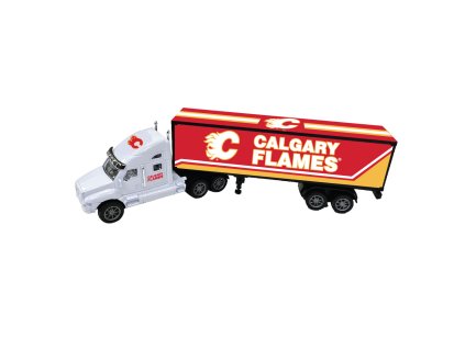 Kamion Calgary Flames NHL 18-Wheeler Big Rig Truck White
