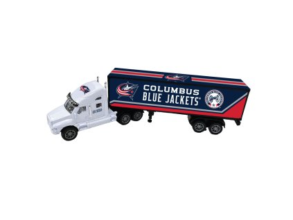 Kamion Columbus Blue Jackets NHL 18-Wheeler Big Rig Truck White